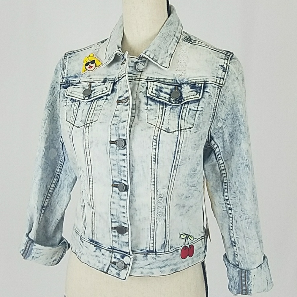 YMI Denim Patchwork Jacket